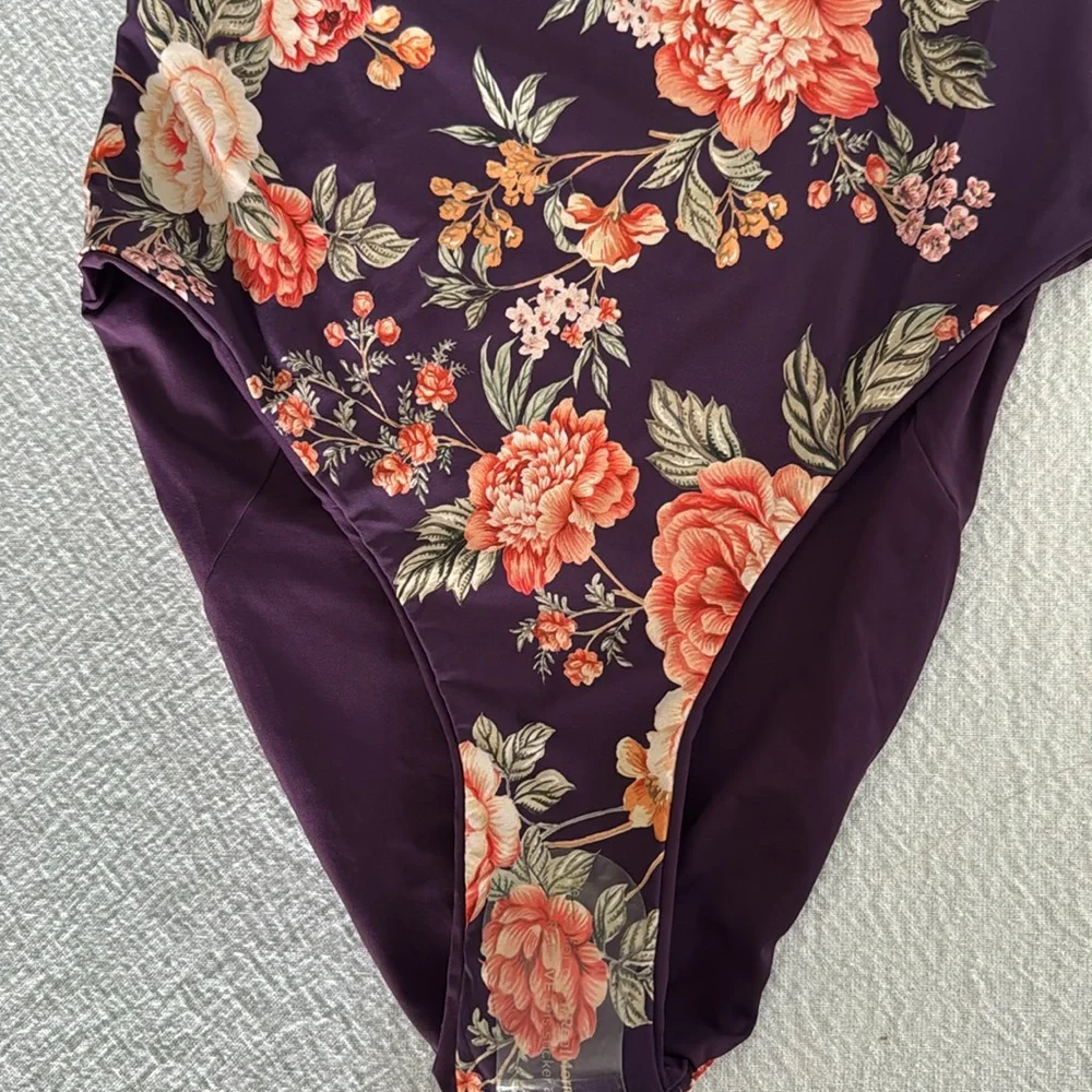 Maaji Dark Grape Layla Classic One Piece, Large, $174 - Picture 9 of 12
